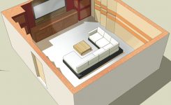 desain sederhana ruang home theater minimalis