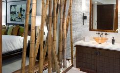 sekat partisi ruangan bambu unik